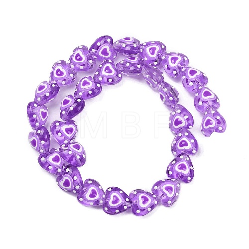 Handmade Lampwork Beads Strands LAMP-R004-06A-02-1