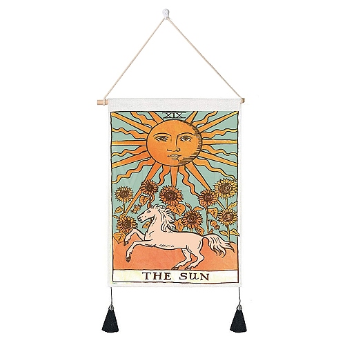 Tarot Pattern Polycotton Wall Hanging Tapestry WICR-PW0001-29E-1