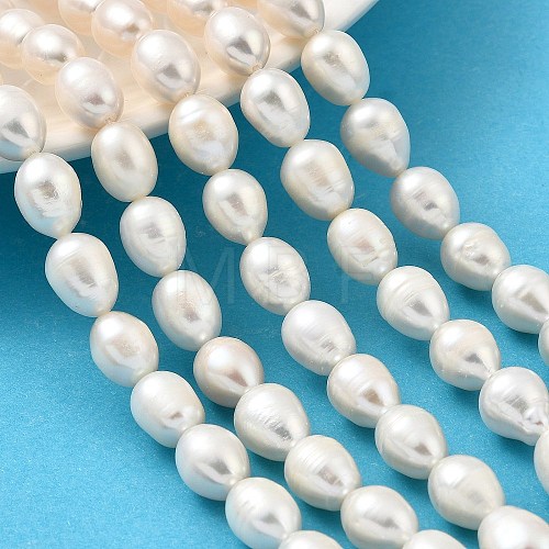 Natural Cultured Freshwater Pearl Beads Strands PEAR-I007-01F-08-1