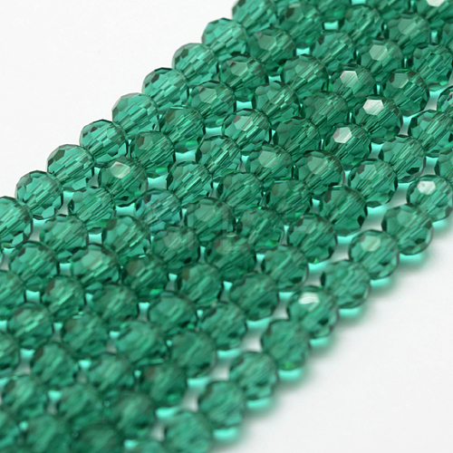 Transparent Glass Bead Strands GLAA-G013-8mm-52-1