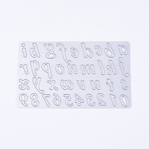 Letter and Number Frame Metal Cutting Dies Stencils DIY-WH0030-01-1