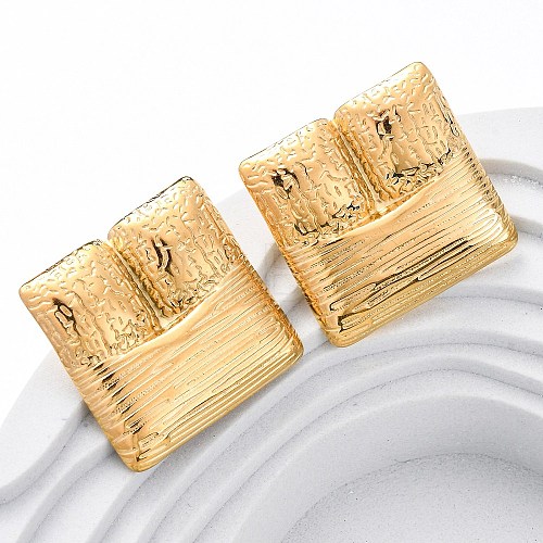 304 Stainless Steel Stud Earrings for Women EJEW-K306-09G-1