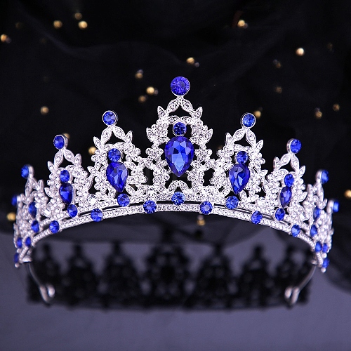 Alloy Rhinestone Crown Hair Bands PW-WG903DF-05-1