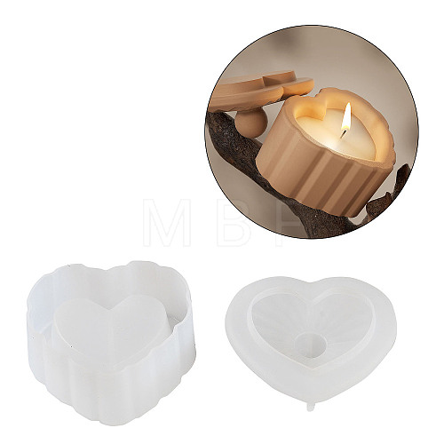 Heart DIY Candle Cup Silicone Molds DIY-Q037-11A-1