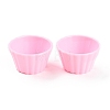 Mini Plastic Simulated Egg Tart Cup DJEW-C005-02C-1