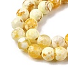 Natural Fire Crackle Agate Bead Strands G-K166-07F-8mm-07-6