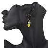 Handmade Glass Seed Beads Apple Dangle Earrings EJEW-MZ00575-03-3