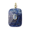 Natural Lapis Lazuli Faceted Pendants G-B186-01G-04-1