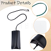 2Pcs 2 Colors PU Leather Glasses Storage Bags ABAG-CN0001-84-6