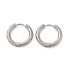 202 Stainless Steel Huggie Hoop Earrings EJEW-F111A-16mm-P-4