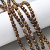 Round Tiger Eye Beads Strands Z0RQT011-AB-5