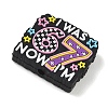 Number 6 7 Theme Cartoon Silicone Beads SIL-E013-02E-2