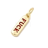 Brass Enamel Charms KK-P338-01G-F02-2