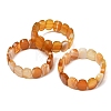 Oval Natural Banded Agate(Dyed & Heated) Beaded Stretch Bracelets for Women Men GG-CBA9ACE-A11-4