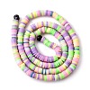 Handmade Polymer Clay Beads Strands CLAY-R089-4mm-T03C-6