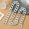 1Pc Acrylic Cuban Link Chain Necklaces for Men NJEW-SP0001-09B-S-6