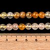 Natural Yellow Hematoid Quartz Round Beads Strands G-F266-09-6mm-6