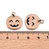 Halloween Theme Rack Plating Luminous Alloy Enamel Pendants ENAM-N056-229G-4