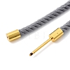 3MM Round Nylon Milan Cord Necklaces Making BJEW-H642-01G-30-3