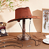 6Pcs 3 Styles Flat Leather Cord Hat Chains HJEW-UN00128-2