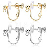 20Pcs 2 Colors 316 Stainless Steel Clip-on Earring Findings STAS-BBC0007-26-7