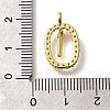 Brass Micro Pave Cubic Zirconia Pendants ZIRC-P123-01G-I01-3