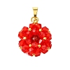 Glass Pendants PALLOY-MZ01346-01-1