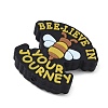 Bees Themed Food Grade Eco-Friendly Silicone Focal Beads SIL-L008-02B-2