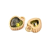 Brass Micro Pave Cubic Zirconia Charms KK-Z066-02G-2