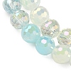 Electroplate Glass Beads Strands EGLA-D300-06-8mm-14-4