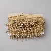 Polyester & Glass Rhinestone & Imitation Pearl Beaded Tassel Ribbon DIY-WH20076-47D-1