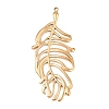 Hollow 304 Stainless Steel Pendants STAS-Z194-03G-01-1