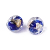 Handmade Gold & Silver Foil Glass Beads FOIL-Q003-01C-3