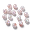 Two Tone Opaque Acrylic Beads LS-SACR-P024-01B-W13-1