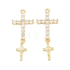 Brass Micro Pave Cubic Zirconia Pendants KK-C162-102B-G-1