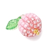 Glass Seed Beaded Berry Fruit Pendants PALLOY-MZ00729-02-3
