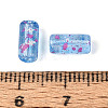 Picasso Transparent Glass Bugle Beads SEED-N010-02I-3