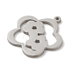 Non-Tarnish 201 Stainless Steel Pendants STAS-E206-05P-01-2