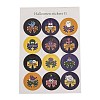 Halloween Theme Plastic Stickers STIC-C009-01E-1