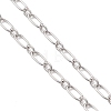 Brass Figaro Chain Slider Necklaces Making AJEW-JB01490-02-3