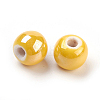 Handmade Porcelain Beads PORC-D001-12mm-16-3