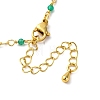 Brass Chain Necklace Making KK-K337-13G-07-3