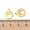 Ion Plating(IP) 304 Stainless Steel Charms STAS-Q303-07G-3