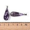 Natural Amethyst Pendants G-N360-08P-04-3
