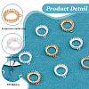 10Pcs 2 Colors Electroplating Brass Pendant Cabochon Settings KK-FH0007-83-6