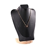 Bust Shaped PU Leather Jewelry Necklace Display Stands ODIS-B002-02B-04-1