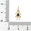 Brass Micro Pave Cubic Zirconia Pendants ZIRC-I356-17G-B03-3