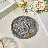 1Pc Flat Round Ceramic Jewelry Display Trays AJEW-BBC0002-49A-3