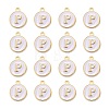 Golden Plated Alloy Charms X-ENAM-S118-01P-2