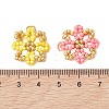 Glass Seed Beaded Pendants PALLOY-MZ01267-3